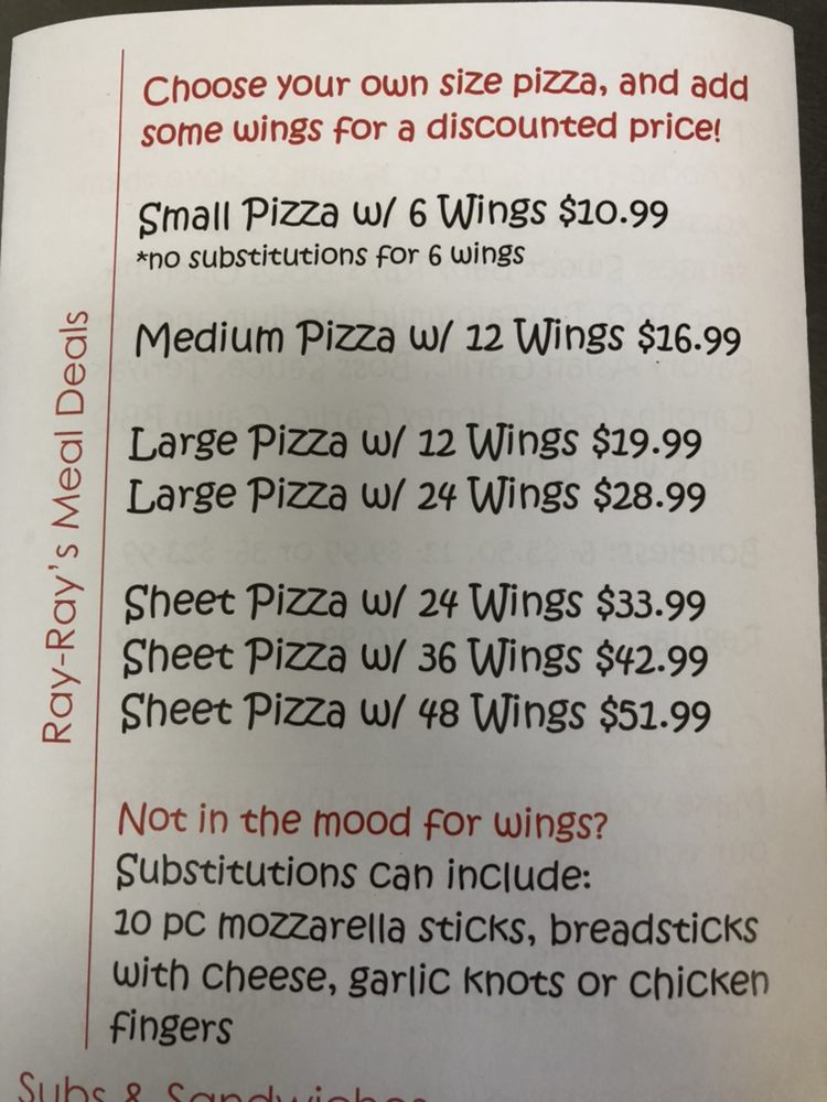 RAY RAYS PIZZA SHOP Updated October 2024 12047 E Main St, Wolcott, New York Pizza