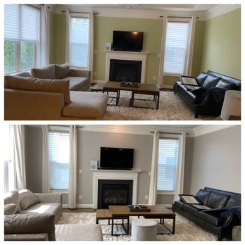 Quality Home Contractors - Painted living room - General Contractors Near Me