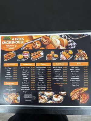 Menu photo 3 4 Trees Smokehouse Middleburg, FL