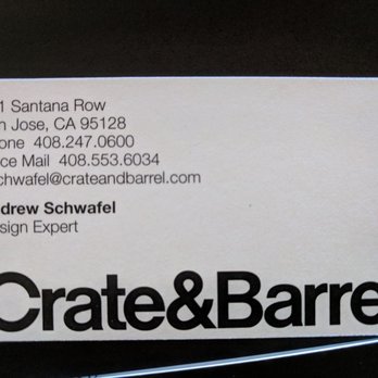 Crate & Barrel - Stay away from Andrew. See my review, what a joke! - Furniture Stores Near Me - San Jose, California