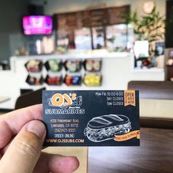 OJ's Submarines - Proprietor Business Card