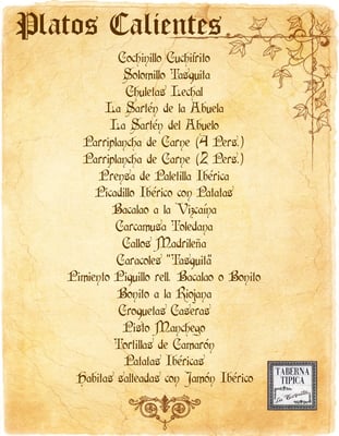 Menu photo 3 La Tasquita Madrid, M