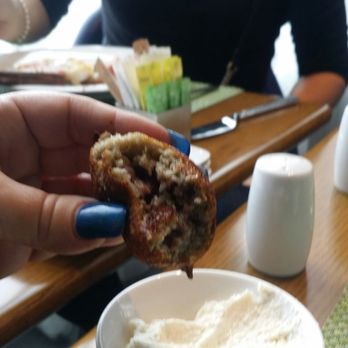 Urbana Craeft Kitchen - Inside of amazing wild rice ebelskivers moist inside perfectly crisp on the outside served with real whipped cream - Breakfast & Brunch Near Me - Bloomington, Minnesota