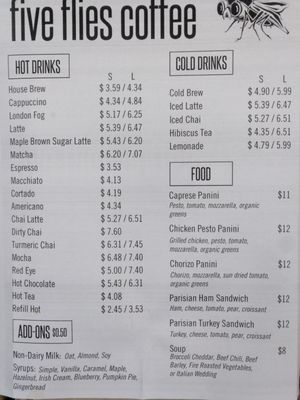 Menu photo 3 Five Flies Coffee New York, NY