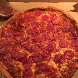 Pizza a little over-cooked...
