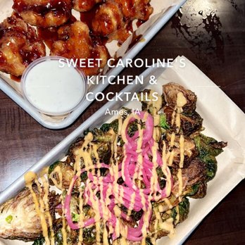 Sweet Caroline’s Kitchen & Cocktails - Cauliflower Wings and bushel sprouts - Sports Bars Near Me - Ames, Iowa