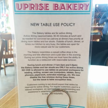 Uprise Bakery - Get in eat and leave. Their policy has changed recently. Not a casual relaxed coffee shop anymore. - Bakeries Near Me - Columbia, Missouri Uprise Bakery - Get in eat and leave. Their policy has changed recently. Not a casual relaxed coffee shop anymore. - Bakeries Near Me - Columbia, Missouri
