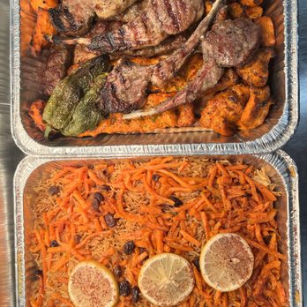 Zaffron Kitchen - Sheikhs platter to go - Mediterranean Near Me - Latham, New York