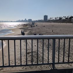 Belmont Veterans Memorial Pier - View of the beach from the pier