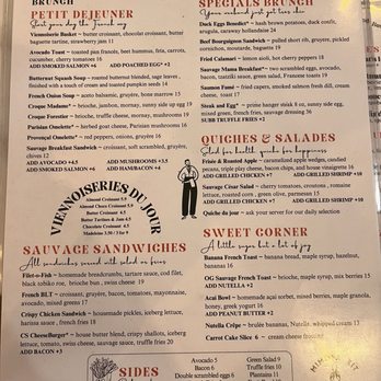 Café Sauvage - Menu - Breakfast & Brunch Near Me - Boston, Massachusetts Café Sauvage - Menu - Breakfast & Brunch Near Me - Boston, Massachusetts
