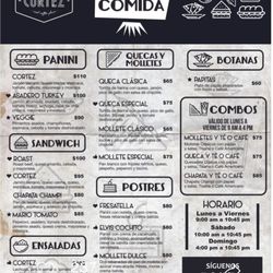Café Cortez - Menu 2023