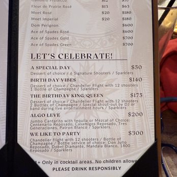 Rosa Madera - Celebration menu - Mexican Near Me - Santa Ana, California