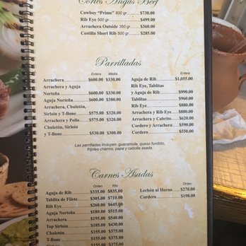 Los Fresnos - Menu April '17 - Mexican Near Me - Apodaca, NLE