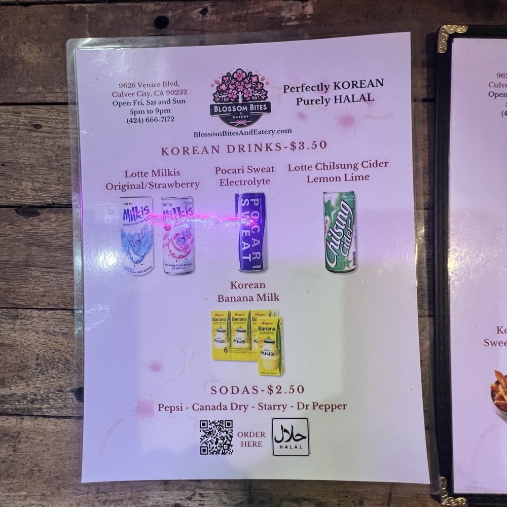 Blossom Bites & Eatery - Drinks - Halal Near Me - Culver City, California