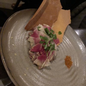 Spoon and Stable - Bison tartare-for meat lovers - New American Near Me - Minneapolis, Minnesota Spoon and Stable - Bison tartare-for meat lovers - New American Near Me - Minneapolis, Minnesota