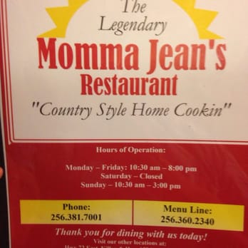 Momma Jeans Restaurant - Southern Near Me - Tuscumbia, Alabama