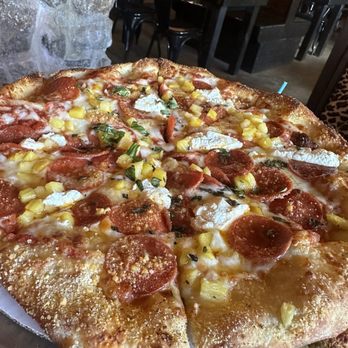 Bohemian Pizza and Tacos - Hot Roni Pizza with pineapple - Pizza Near Me - Litchfield, Connecticut Bohemian Pizza and Tacos - Hot Roni Pizza with pineapple - Pizza Near Me - Litchfield, Connecticut