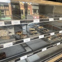 The Village Baker of Ashland - See the stale, hard scones in the middle. Shame in them to sell them.