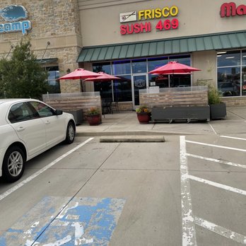 Frisco Sushi 469 - Front entrance and outdoor seating - Japanese Near Me - Frisco, Texas