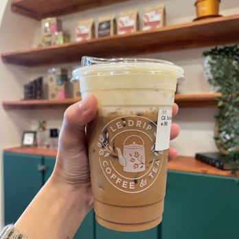 Le'Drip Coffee And Tea - salted cheese foam coffee - Coffee & Tea Near Me - Houston, Texas