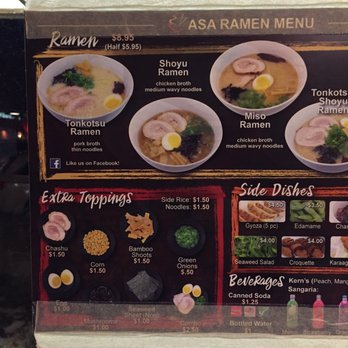 Asa Ramen - Part of the menu - Ramen Near Me - Orem, Utah Asa Ramen - Part of the menu - Ramen Near Me - Orem, Utah