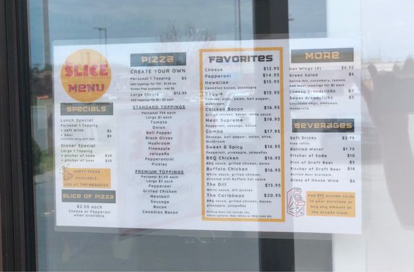 Menu photo 2 The Slice Pizza and Games Cookeville, TN Menu photo 2 The Slice Pizza and Games Cookeville, TN