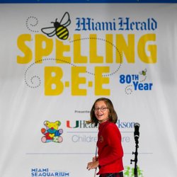 Fisher Island Day School - Fisher Island Day School's 5th Grader, Stella A. takes 1st place at the 80th annual regional Spelling Bee.