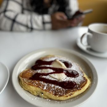 The Pan - Raspberry Pancakes - Pizza Near Me - Long Beach, California The Pan - Raspberry Pancakes - Pizza Near Me - Long Beach, California