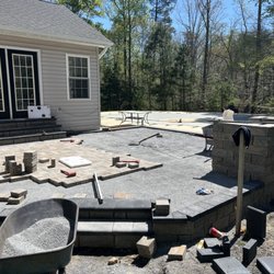 Hene General Improvements - Patio work getting thr