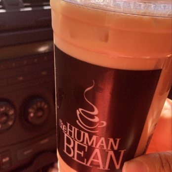 The Human Bean - Iced Latte with SF Hazelnut syrup - Coffee & Tea Near Me - Lake Forest, California