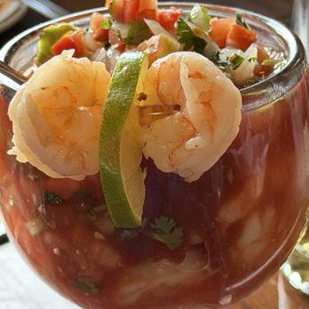 Garibaldi's - I sole two shrimp and tasted part of this mixture of avocado, shrimp and salsa. - Mexican Near Me - Jerome, Idaho Garibaldi's - I sole two shrimp and tasted part of this mixture of avocado, shrimp and salsa. - Mexican Near Me - Jerome, Idaho