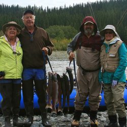 New Skies Rafting & Fishing - When the Sockeye (Red) Salmon are running, you can come home with a stringer full!