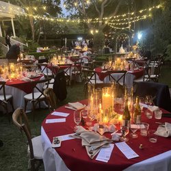 Chef 805 Catering - Wedding set up Santa Barbara Simpson house