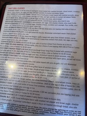 Menu photo 6 Craft Grill Breakfast Club Tomball, TX
