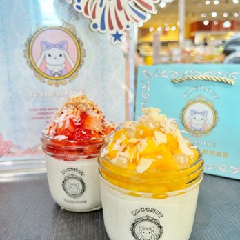 Coconut Paradise - Fresh Cut Strawberry Coconut Jelly Fresh Cut Mango Coconut Jelly - Desserts Near Me - Carrollton, Texas Coconut Paradise - Fresh Cut Strawberry Coconut Jelly Fresh Cut Mango Coconut Jelly - Desserts Near Me - Carrollton, Texas