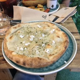 Four cheese pizza