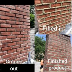 Oakwood, Roofing and Mason - Before and after Chimney