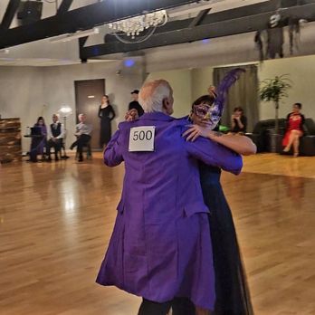Dance Around The Clock - Viennese Waltz at their masquerade dance competition - Dance Studios Near Me - Monrovia, California