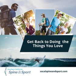 SoCal Spine and Sport - Ready to get back to doing the activities you love? Whether it's hiking, surfing, running, or simply enjoying time outdoors, ...