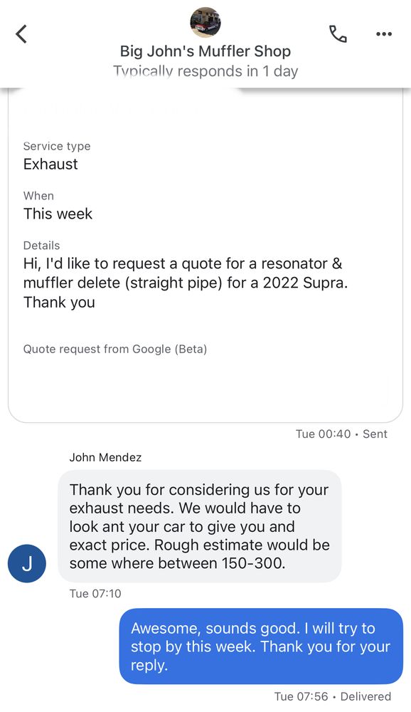 BIG JOHN’S MUFFLER SHOP 19 Reviews 5550 E Belknap St, Haltom City