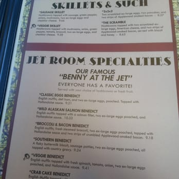 Jet Room Restaurant - Menu 1 - Diners Near Me - Madison, Wisconsin