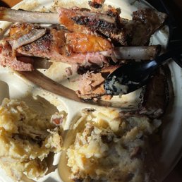 Ribs, Loaded Mashed Potatoes and brisket Ribs, Loaded Mashed Potatoes and brisket