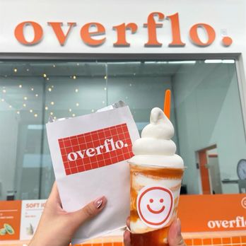 Overflo. - Brioche Bread with Green Tea Gelato & Thai Tea Soft Serve - Desserts Near Me - Buena Park, California Overflo. - Brioche Bread with Green Tea Gelato & Thai Tea Soft Serve - Desserts Near Me - Buena Park, California