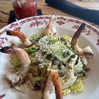 El Bebe - Mexican Caesar salad with grilled shrimp - Tacos Near Me - Tysons, Virginia