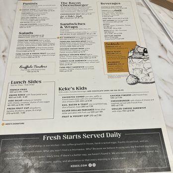 Keke's Breakfast Cafe - Lunch menu - Breakfast & Brunch Near Me - Parkland, Florida