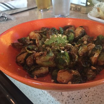 Eureka! - roasted brussel sprouts tossed in sweet chili sauce - American Near Me - Seattle, Washington