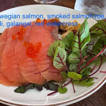 KRU - Salmon salad - Thai Near Me - Brooklyn, New York