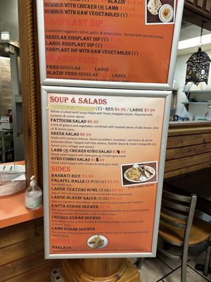 Menu photo 2 Blazin Gyros Tigard, OR