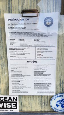 Menu photo 4 Blue Canoe Waterfront Restaurant Richmond, BC Menu photo 4 Blue Canoe Waterfront Restaurant Richmond, BC