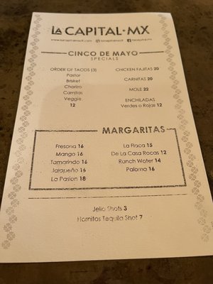 Menu photo 8 La Capital MX Charlotte, NC